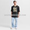Mens Nike Vernon Broughton Black New Orleans Saints Team Game Jersey