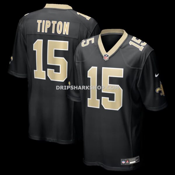 Mens Nike Mason Tipton Black New Orleans Saints Team Game Jersey
