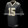 Mens Nike Mason Tipton Black New Orleans Saints Team Game Jersey