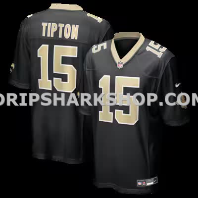 Mens Nike Mason Tipton Black New Orleans Saints Team Game Jersey