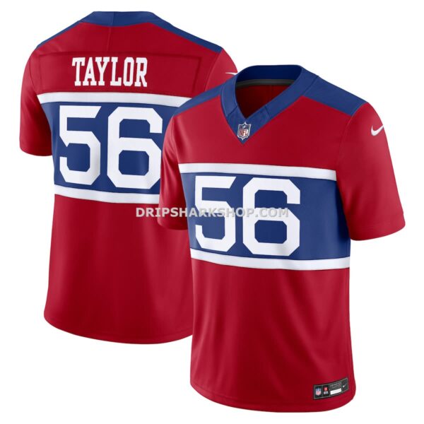 NFL240177G04-0aa355 Mens Nike Lawrence Taylor Century Red New York Giants Alternate Vapor Fuse Retired Player Limited Jersey