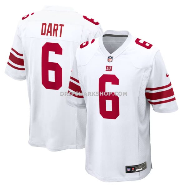 Mens Nike Jaxson Dart White New York Giants Game Jersey
