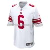 Mens Nike Jaxson Dart White New York Giants Game Jersey