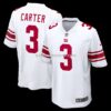 Mens Nike Abdul Carter White New York Giants Game Jersey