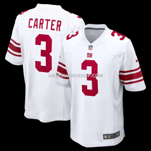 Mens Nike Abdul Carter White New York Giants Game Jersey