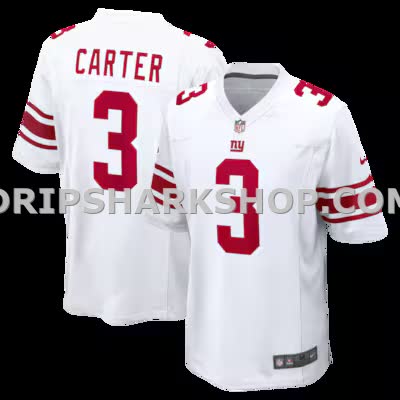 Mens Nike Abdul Carter White New York Giants Game Jersey
