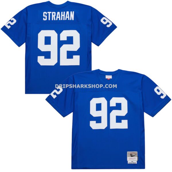Mens Mitchell And Ness Michael Strahan Royal New York Giants 1994 Legacy Replica Jersey