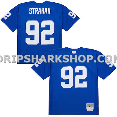 Mens Mitchell And Ness Michael Strahan Royal New York Giants 1994 Legacy Replica Jersey