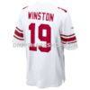 NFL240f28G06-624847 Mens Nike Jameis Winston White New York Giants Game Jersey