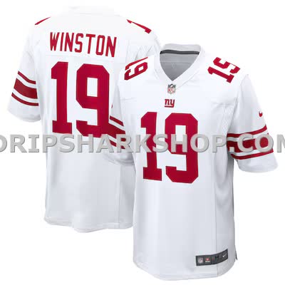 Mens Nike Jameis Winston White New York Giants Game Jersey