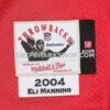 Mens Mitchell And Ness Eli Manning Red New York Giants 2004 Authentic Throwback Retired Player Jersey