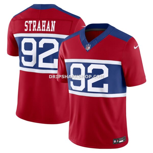 Mens Nike Michael Strahan Century Red New York Giants Alternate Vapor Fuse Retired Player Limited Jersey