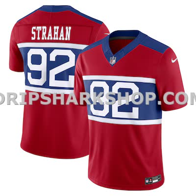 Mens Nike Michael Strahan Century Red New York Giants Alternate Vapor Fuse Retired Player Limited Jersey