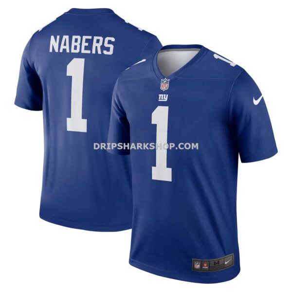 Mens Nike Malik Nabers Royal New York Giants Legend Player Performance Top