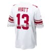 NFL2442dbG07-acd159 Mens Nike Jalin Hyatt White New York Giants Game Jersey
