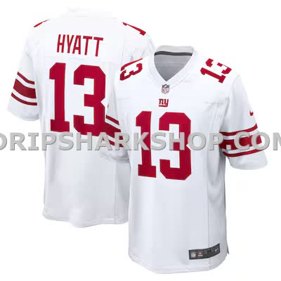 Mens Nike Jalin Hyatt White New York Giants Game Jersey
