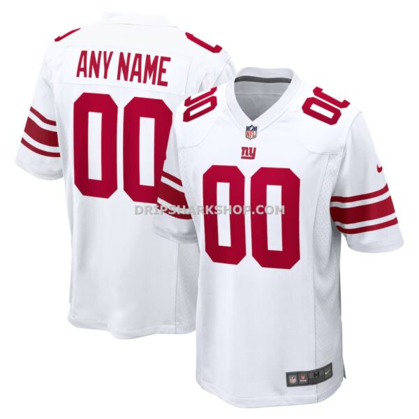 NFL244b45G04-634afb Mens Nike White New York Giants Custom Game Jersey