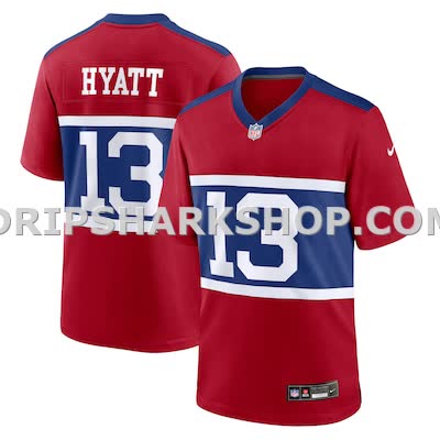 Mens Nike Jalin Hyatt Century Red New York Giants Alternate Player Game Jersey