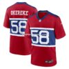 Mens Nike Bobby Okereke Century Red New York Giants Alternate Player Game Jersey