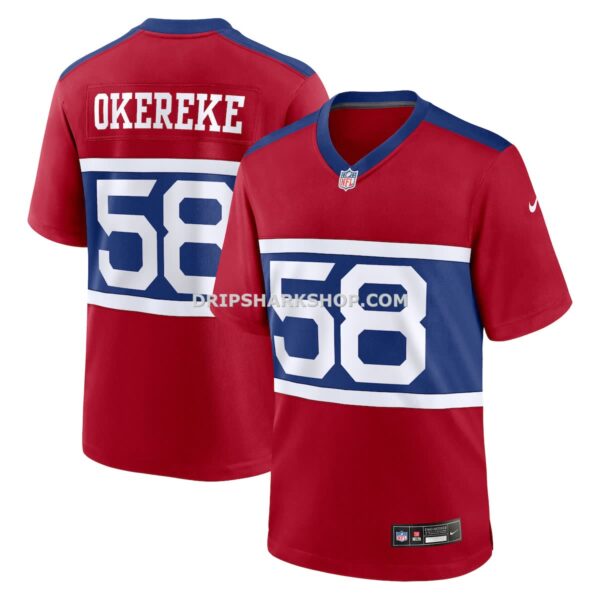 Mens Nike Bobby Okereke Century Red New York Giants Alternate Player Game Jersey