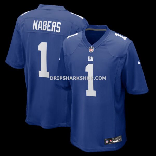Mens Nike Malik Nabers Royal New York Giants Player Game Jersey