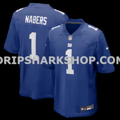 Mens Nike Malik Nabers Royal New York Giants Player Game Jersey