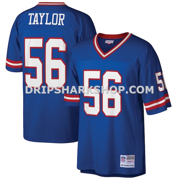 Mens Mitchell And Ness Lawrence Taylor Royal New York Giants Big And Tall 1986 Retired Player Replica Jersey Pi3300000