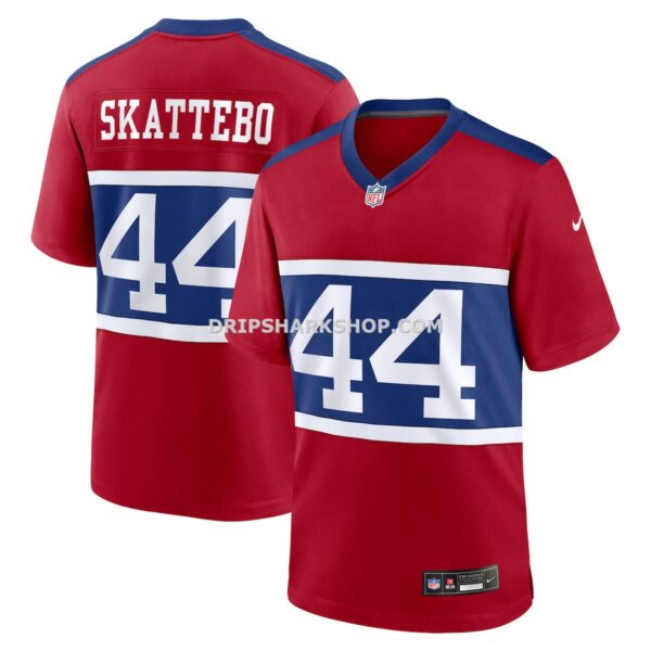 Mens Nike Cam Skattebo Red New York Giants Alternate Century Red Game Jersey