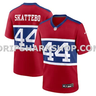 Mens Nike Cam Skattebo Red New York Giants Alternate Century Red Game Jersey