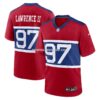 NFL2460afG04-88724a Mens Nike Dexter Lawrence Ii Century Red New York Giants Alternate Player Game Jersey