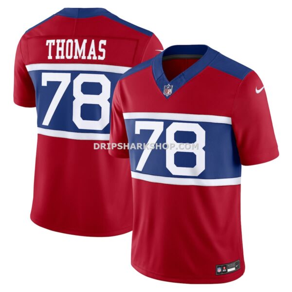 Mens Nike Andrew Thomas Century Red New York Giants Alternate Vapor Fuse Limited Jersey