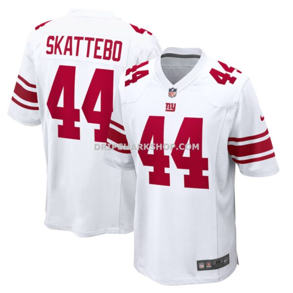 Mens Nike Cam Skattebo White New York Giants Game Jersey