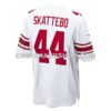 Mens Nike Cam Skattebo White New York Giants Game Jersey