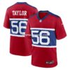 NFL24816aG04-9675c8 Mens Nike Lawrence Taylor Century Red New York Giants Alternate Retired Player Game Jersey
