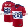 NFL24816aM01-04c1cc Mens Nike Lawrence Taylor Century Red New York Giants Alternate Retired Player Game Jersey