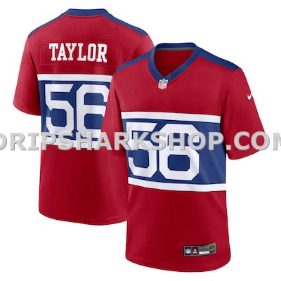 Mens Nike Lawrence Taylor Century Red New York Giants Alternate Retired Player Game Jersey