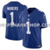 NFL24837fM01-693029 Mens Nike Malik Nabers Royal New York Giants Vapor Fuse Limited Jersey