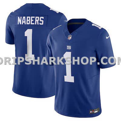 Mens Nike Malik Nabers Royal New York Giants Vapor Fuse Limited Jersey