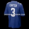 Mens Nike Abdul Carter Royal New York Giants Team Game Jersey