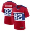 Mens Nike Michael Strahan Century Red New York Giants Alternate Retired Player Game Jersey