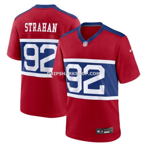 Mens Nike Michael Strahan Century Red New York Giants Alternate Retired Player Game Jersey