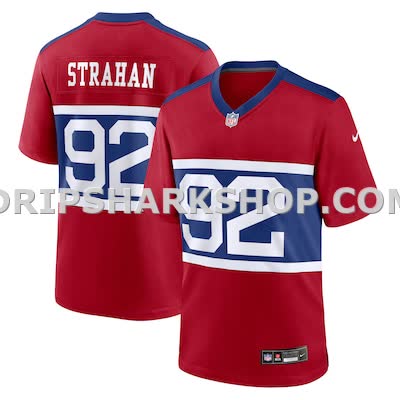 Mens Nike Michael Strahan Century Red New York Giants Alternate Retired Player Game Jersey