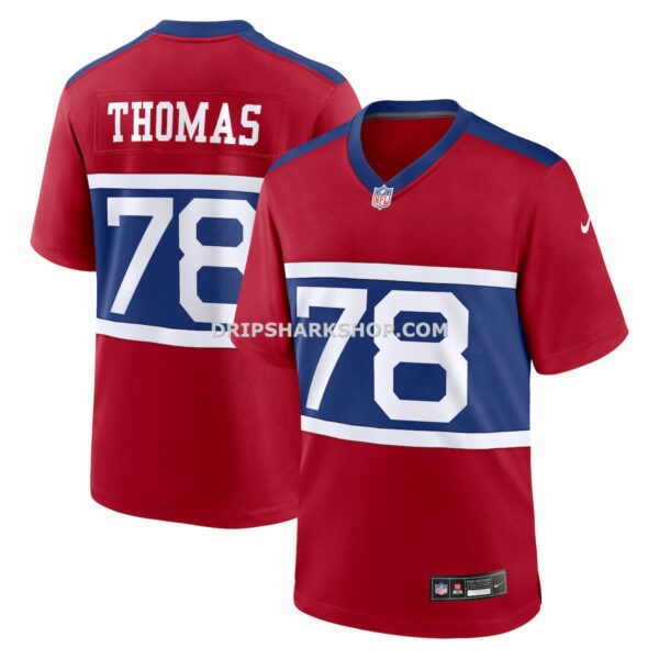 Mens Nike Andrew Thomas Century Red New York Giants Alternate Player Game Jersey