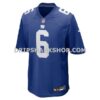 NFL2496e3G05-9e8c21 Mens Nike Jaxson Dart Royal New York Giants Team Game Jersey