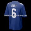 NFL2496e3G06-ca3ee8 Mens Nike Jaxson Dart Royal New York Giants Team Game Jersey