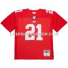 Mens Mitchell And Ness Tiki Barber Red New York Giants 2004 Legacy Replica Jersey