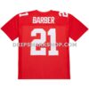 Mens Mitchell And Ness Tiki Barber Red New York Giants 2004 Legacy Replica Jersey