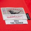 Mens Mitchell And Ness Tiki Barber Red New York Giants 2004 Legacy Replica Jersey