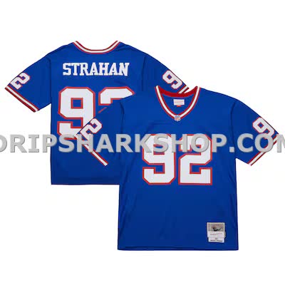 Mens Mitchell And Ness Michael Strahan Royal New York Giants 1993 Legacy Replica Jersey
