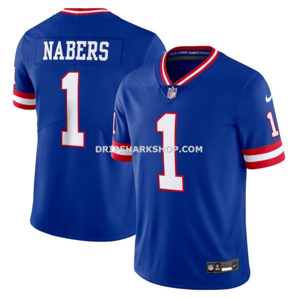 NFL249fb0G04-6d3a97 Mens Nike Malik Nabers Royal New York Giants Alternate 2 Legacy Vapor Untouchable Limited Jersey